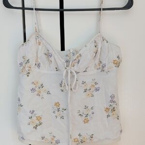 Wayf Cream Floral Camisole Top